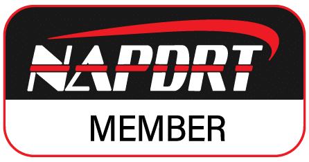 NAPDRT Member logo for paintless dent repair.